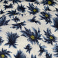 Floral Rayon Batiste - 58” - White/Blue/Yellow