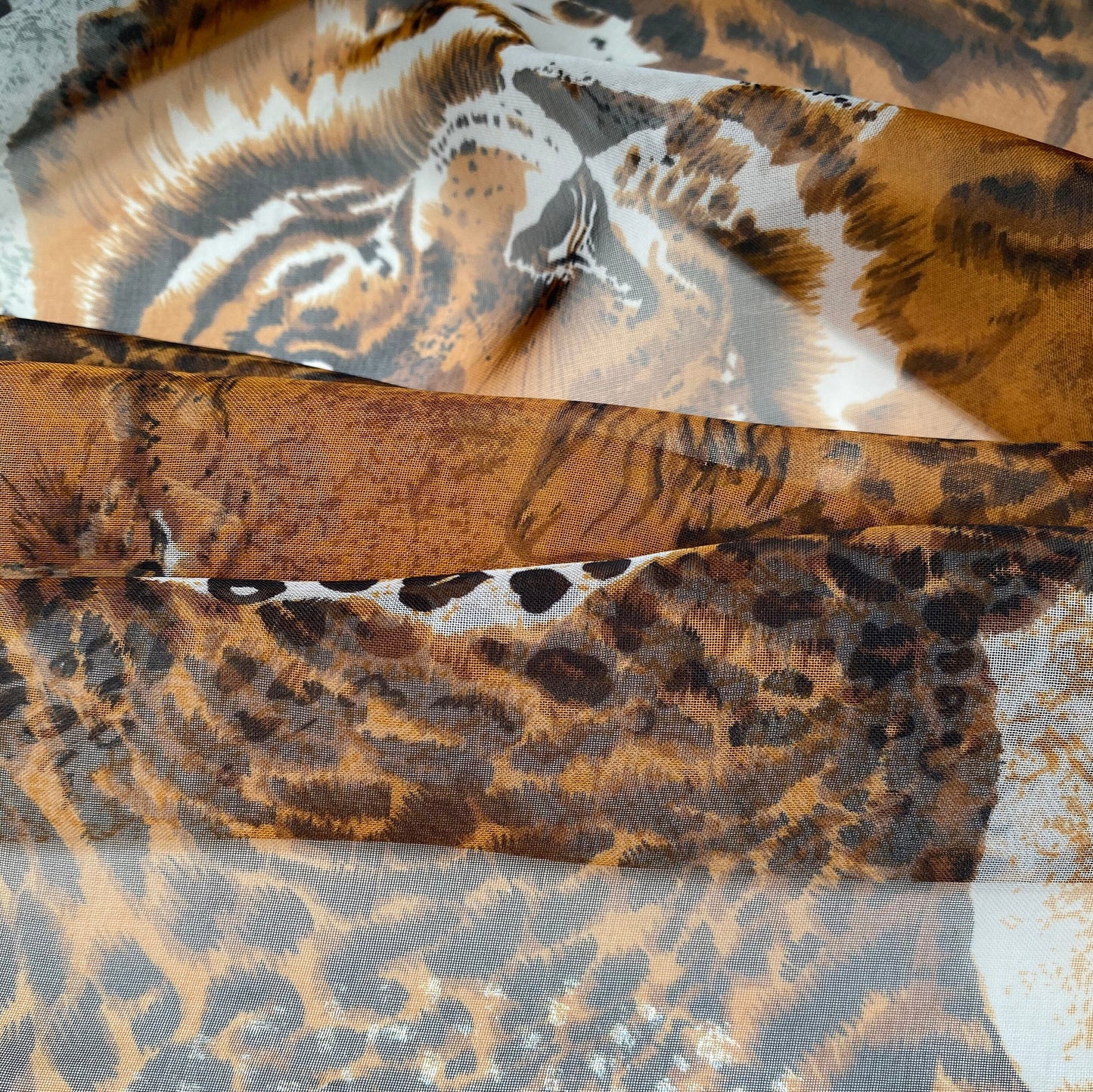 Printed Polyester Chiffon - Cheetah
