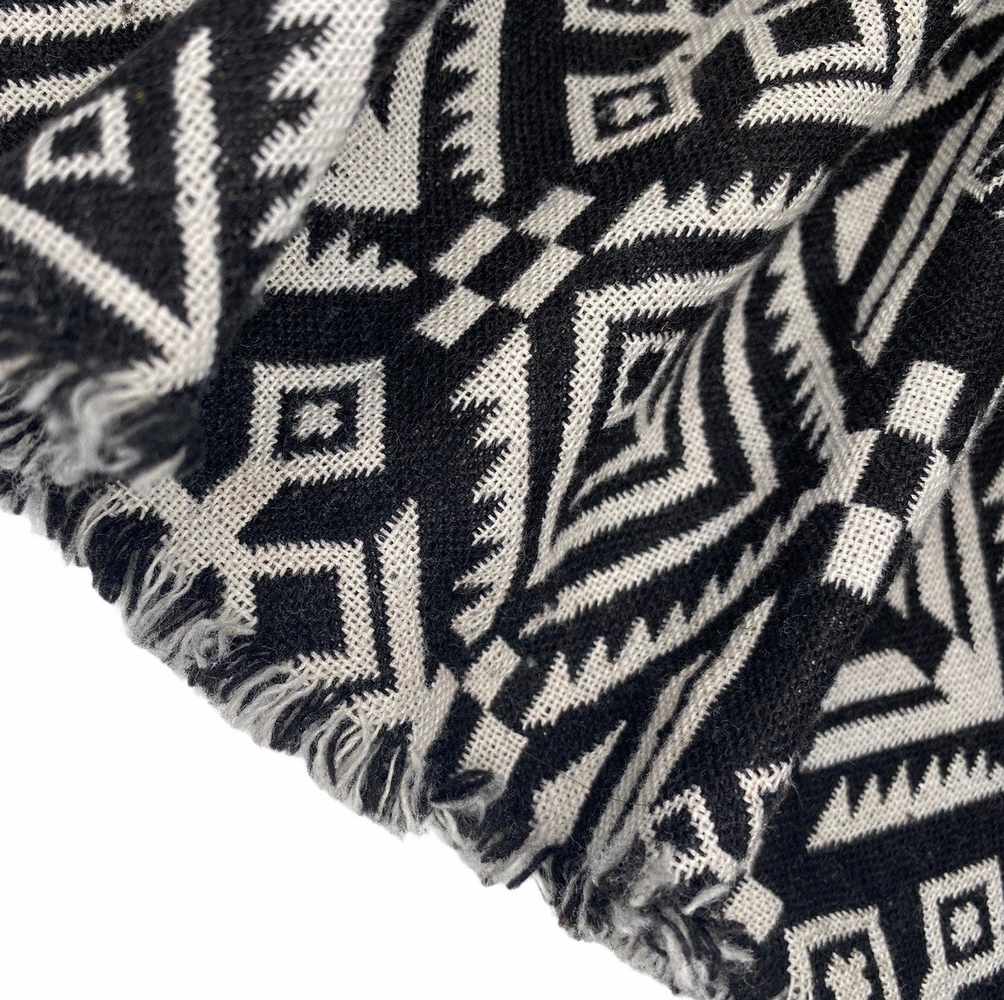 Yarn Dyed Cotton - Aztec - Black / White
