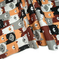 Quilting Cotton - Stacked Cats - Remnant