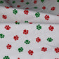 Quilting Cotton - Christmas Paw Prints - White/Red/Green