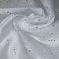 Embroidered Cotton Eyelet - White