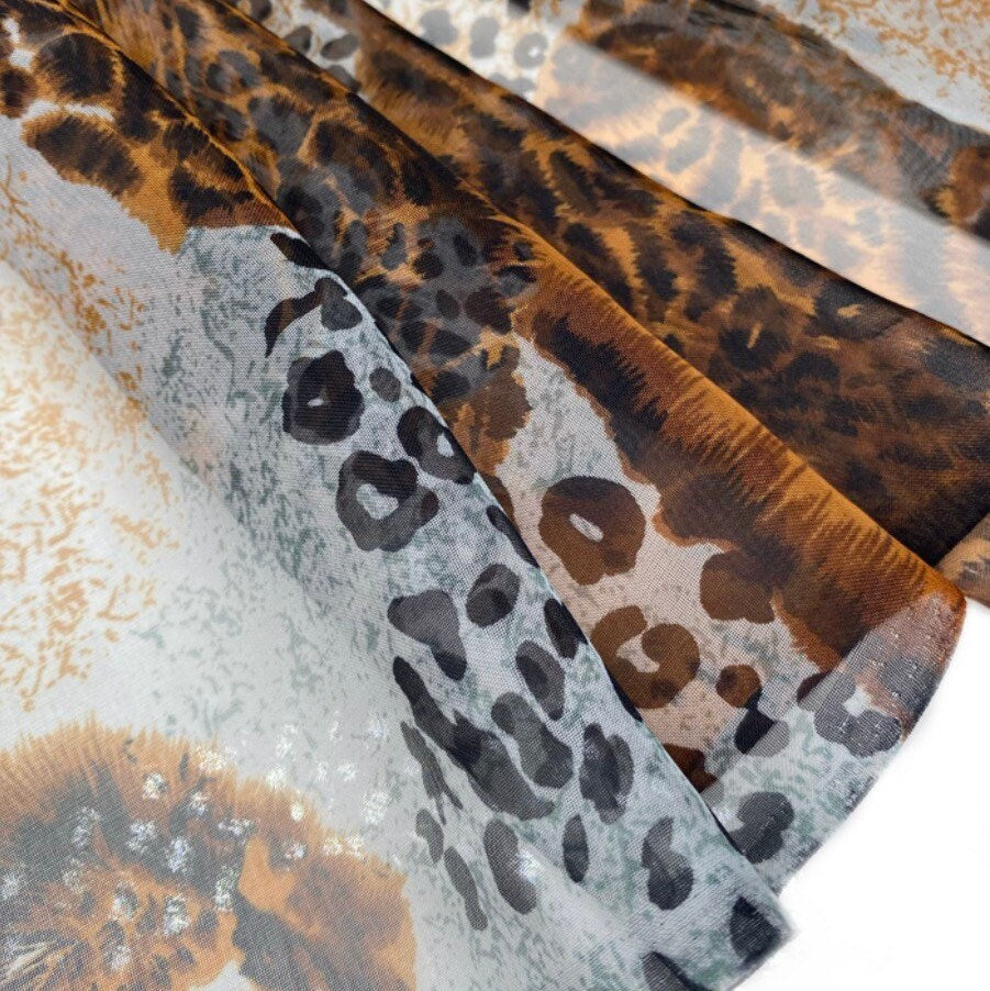 Printed Polyester Chiffon - Cheetah
