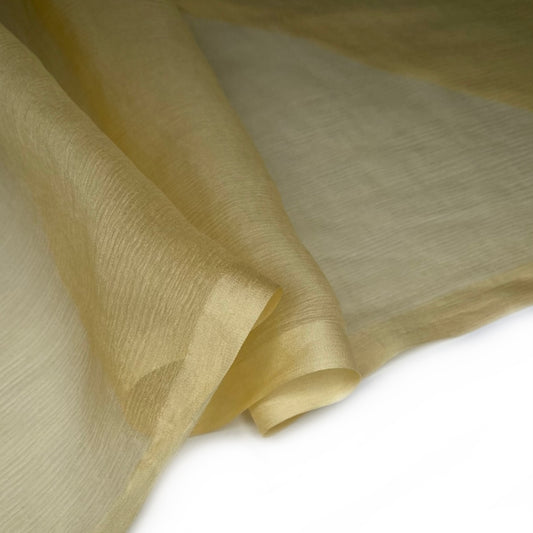 Crinkled Silk Chiffon - Buttercup
