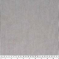 Striped Cotton - 62” - White/Burgundy