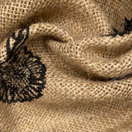 Sunflower Printed Burlap