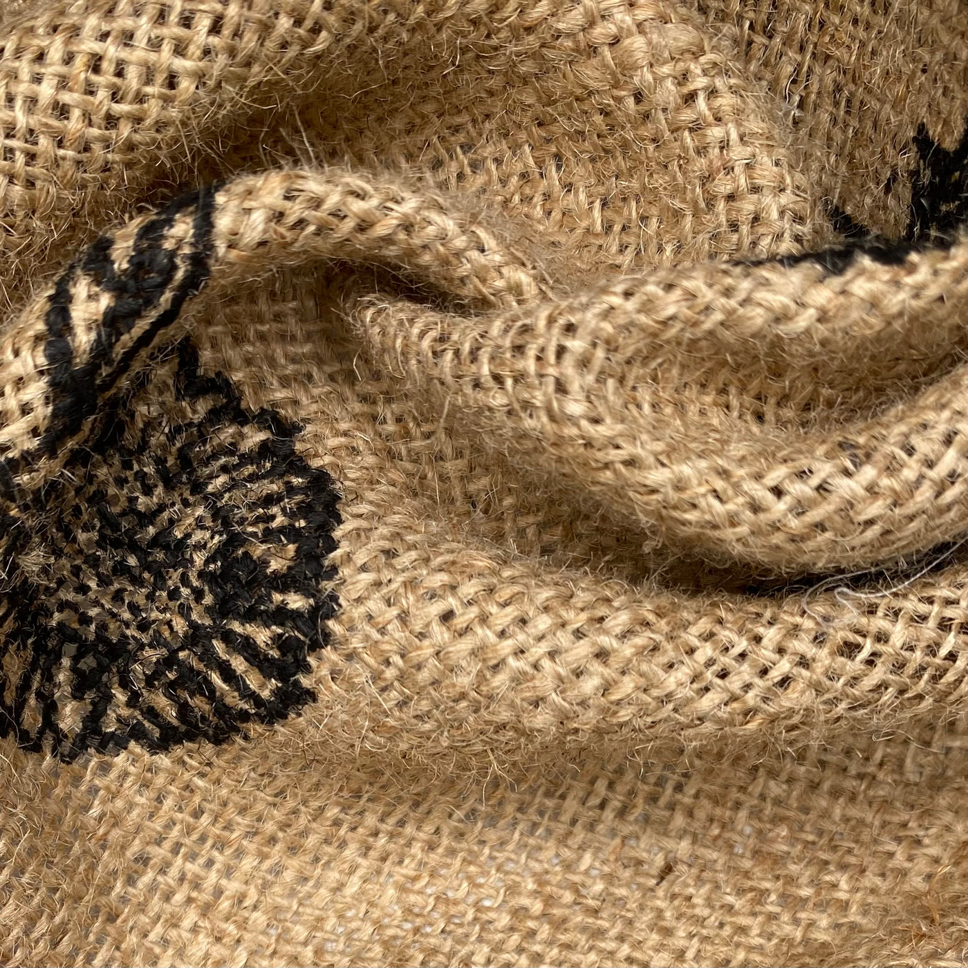 Sunflower Printed Burlap