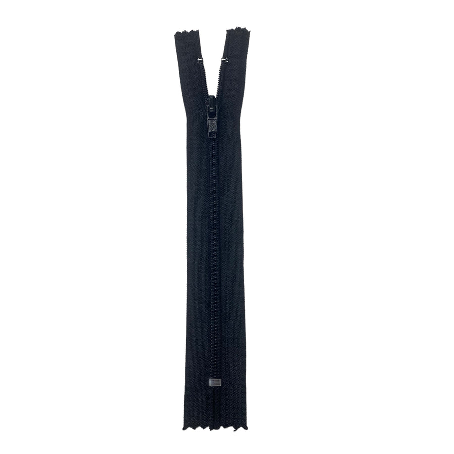 Regular Coil Zipper - KKF - 8” - Black