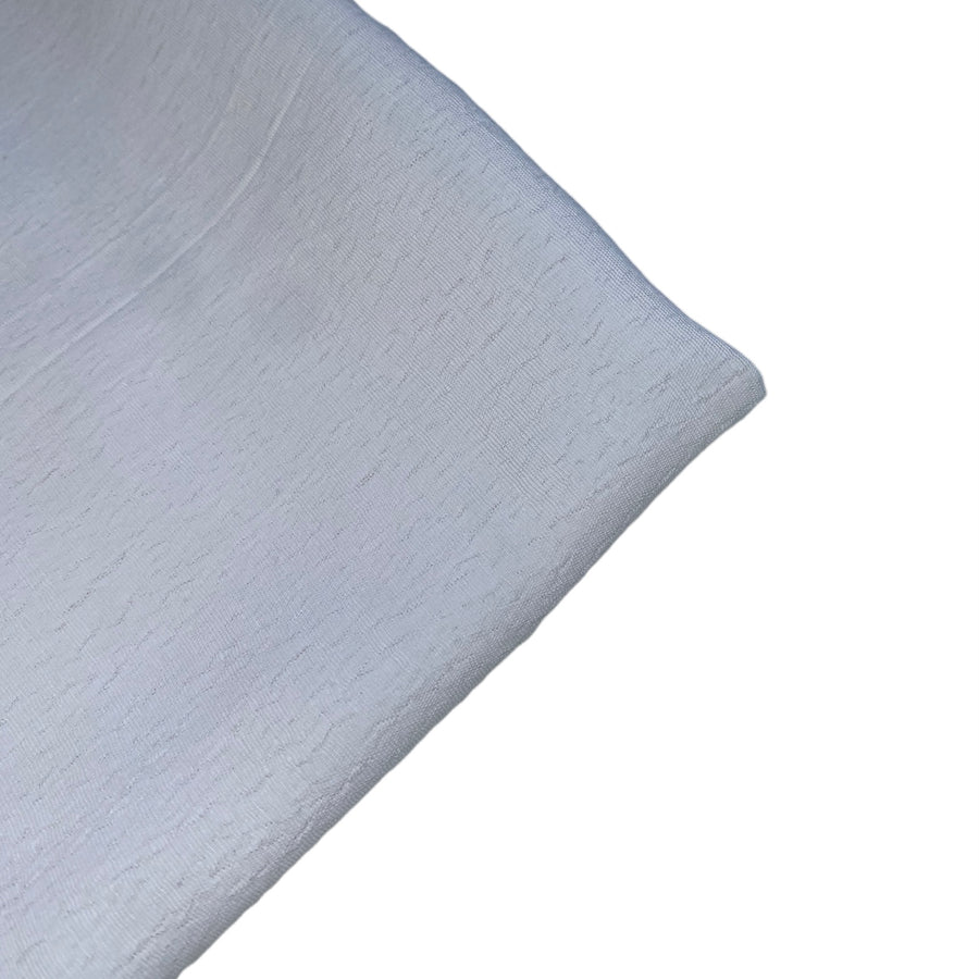Crinkled Polyester/Cotton - White