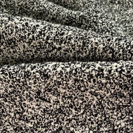 Cotton Upholstery - Designer Remnant - Black/Ivory