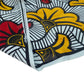 Waxed African Printed Cotton - Floral - Multi-Colour / Yellow / Red