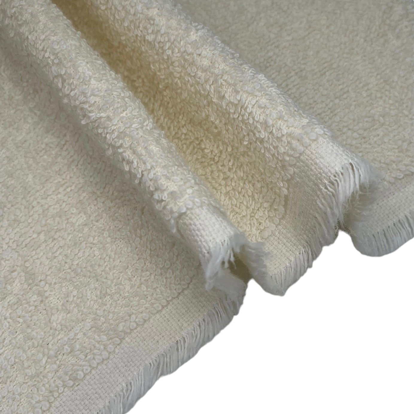 Double Sided Cotton Terry Towel - Ivory