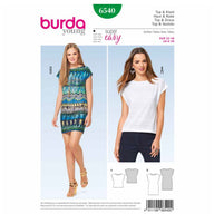 Top & Dress Sewing Pattern - Burda Style 6540