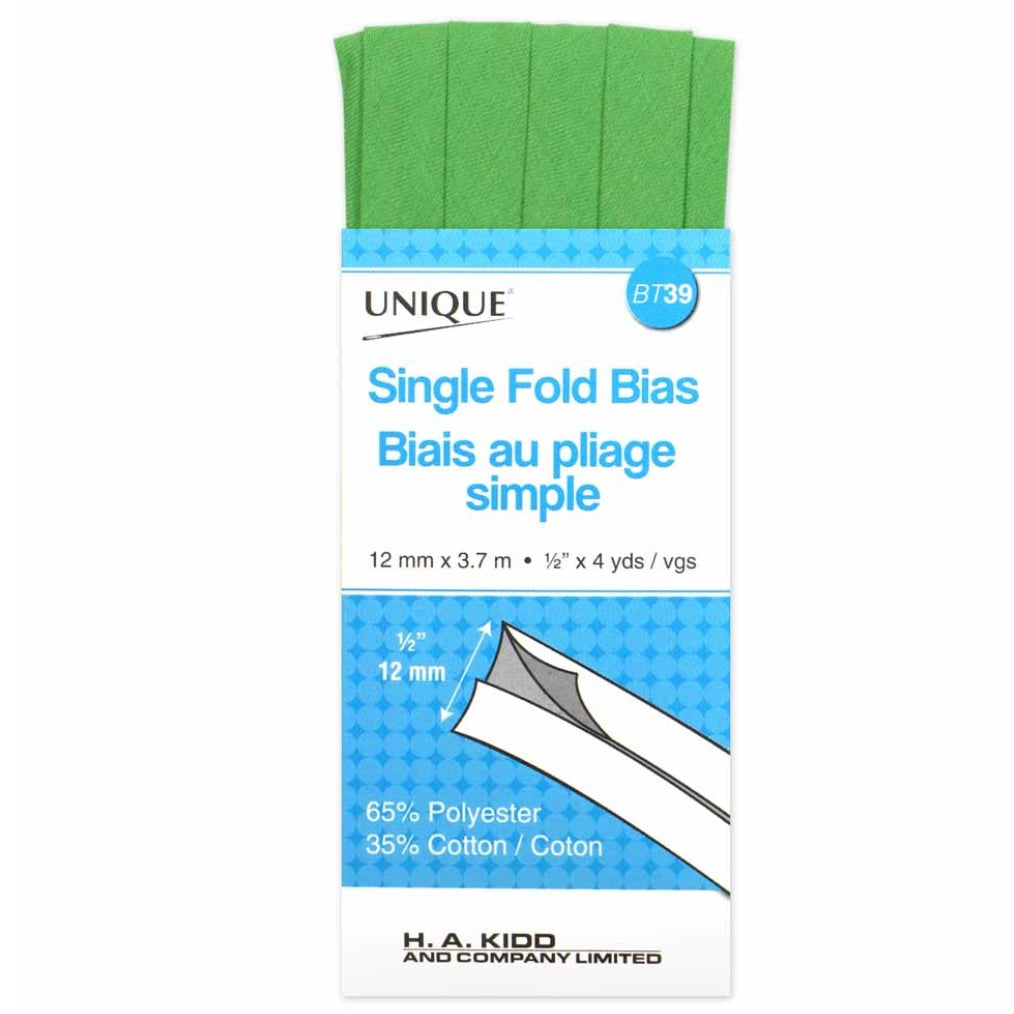 Single Fold Bias Tape - 12mm x 3.7m