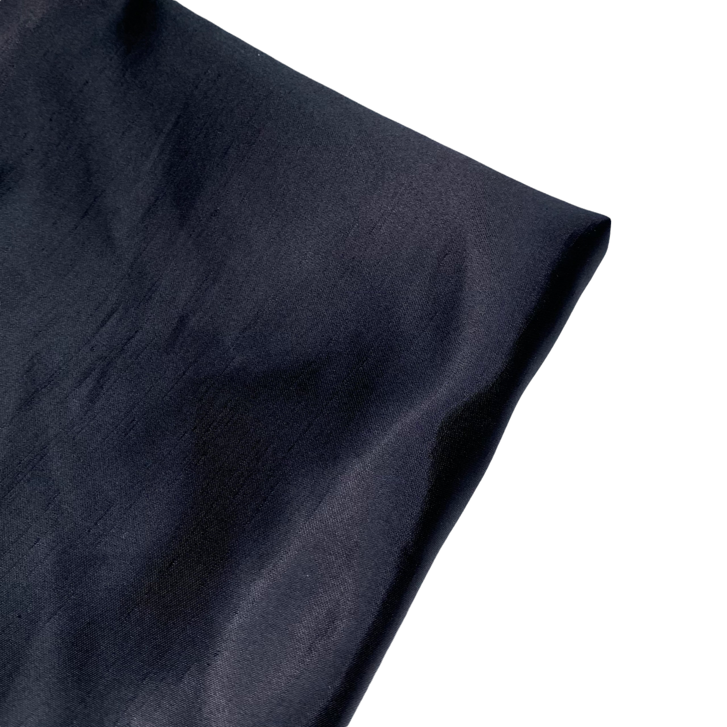 Polyester Shantung Satin - 58” - Black