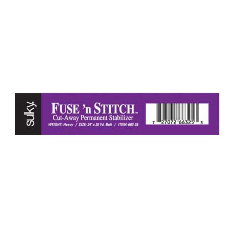 Fuse 'N Stitch - White - 24” -  By the Yard