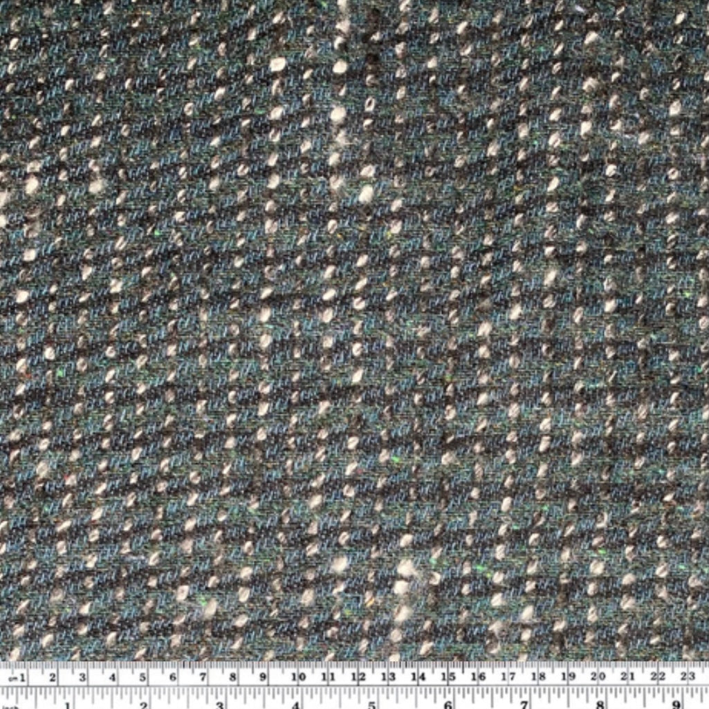 Wool Tweed - Blue/Green