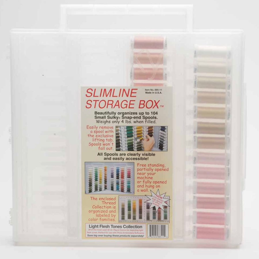 Slimline Rayon Thread Assortment - Light Fleshtones