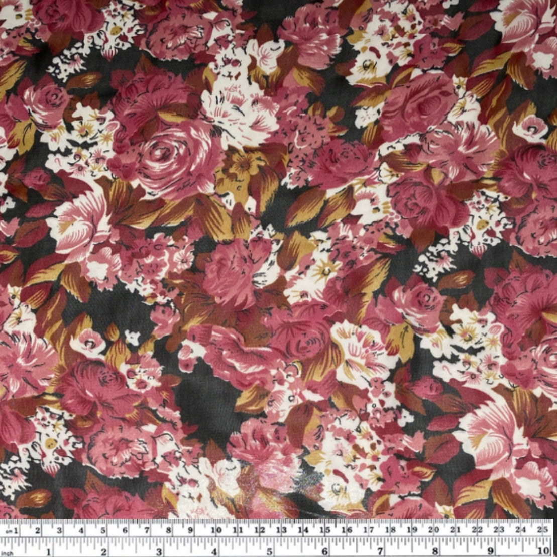 Floral Polyester Chiffon - 56”