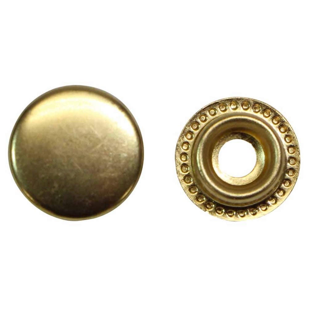 Heavy Duty Snaps - 15mm (5/8″) - 6 sets - Gold
