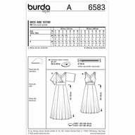 Dress Sewing Pattern - Burda Style 6583