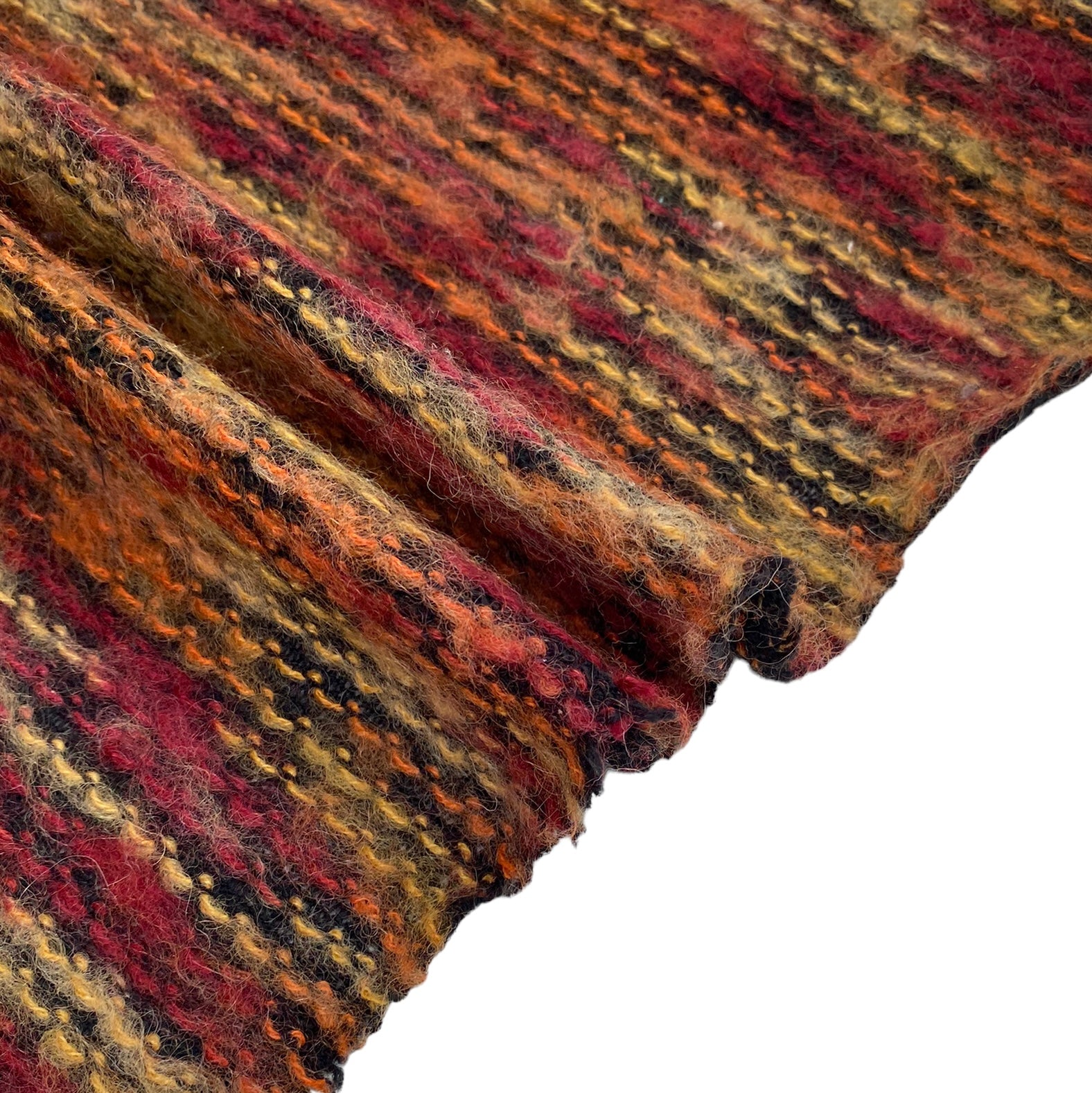 Chenille Mohair Knit - Red/Orange/Yellow