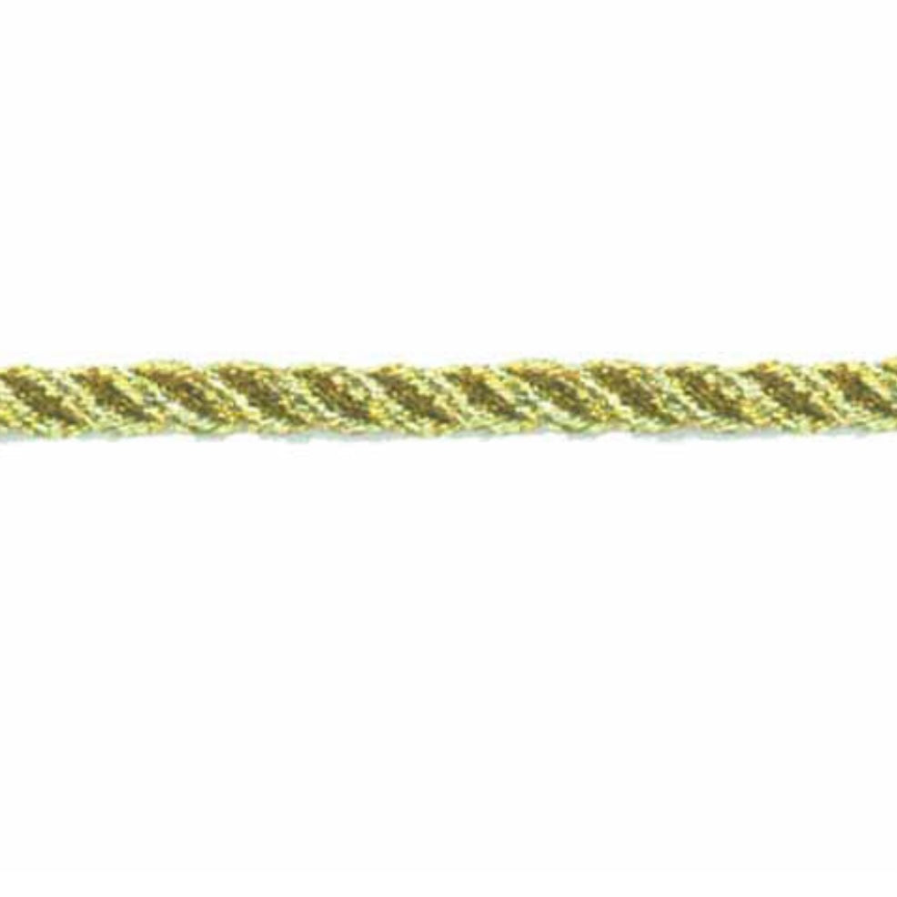 Metallic Twisted Cord - 2.5mm - Gold