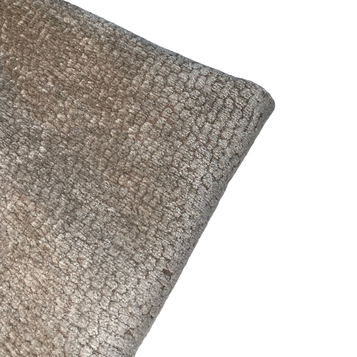 Patterned Velvet Upholstery - Designer Remnant - Beige