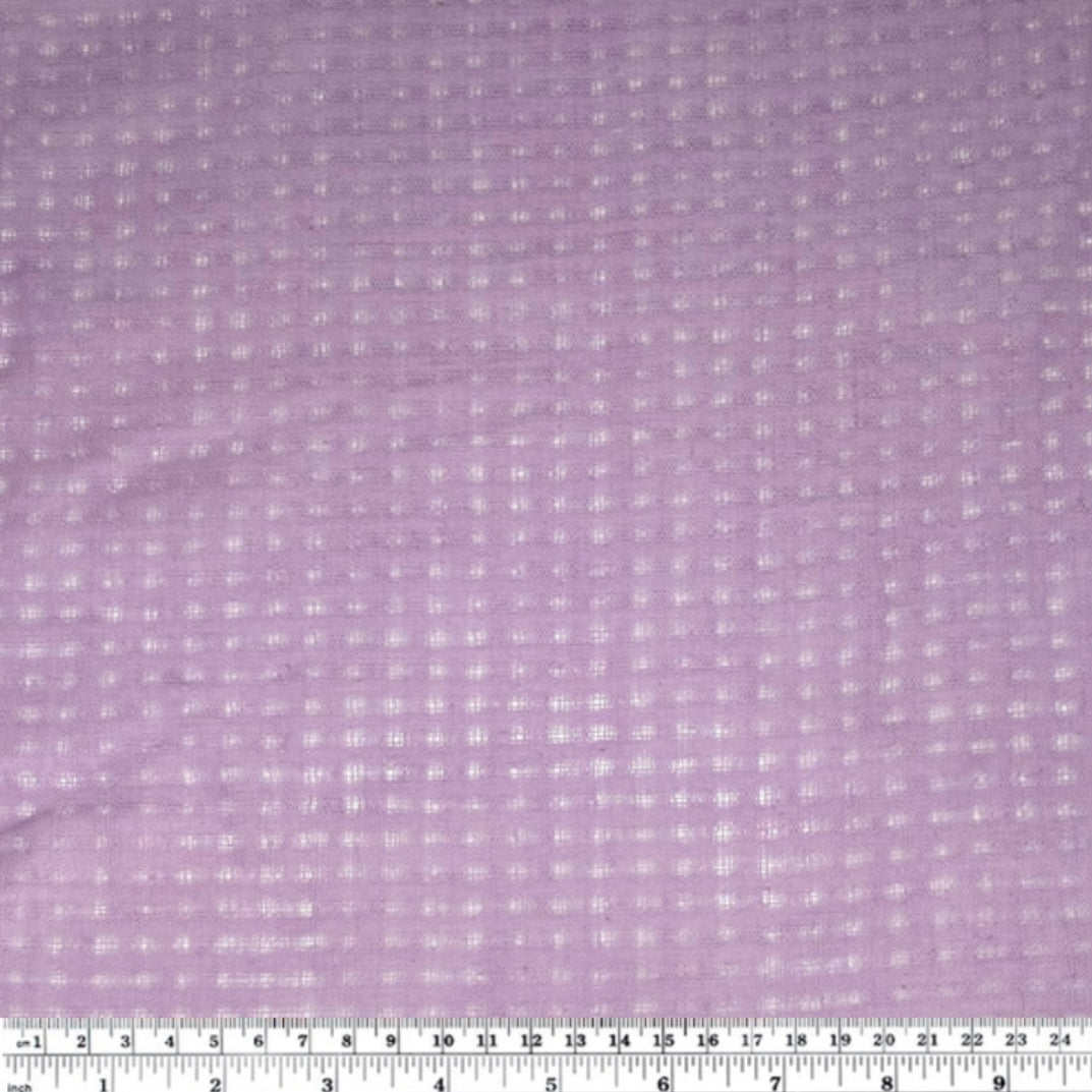 Plaid Cotton Gauze - Purple