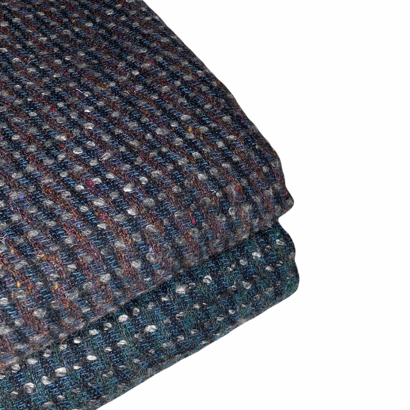 Wool Tweed - Blue/Purple/Copper