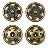 Sew On Snap Fasteners - 30mm (1 1/8″) - 2 sets - Nickel