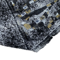 Two Faced Soft Faux Wool Tweed Boucle Coating - Metallic Print