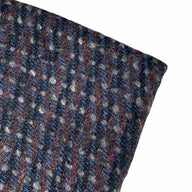 Wool Tweed Coating - Blue/Purple/Copper