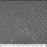 Printed Polyester Chiffon - Circles - Black/White