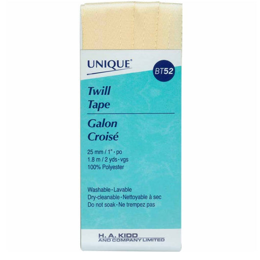 Twill Tape - 25mm x 1.8m - Beige