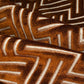 Patterned Velvet Upholstery - Designer Remnant - Copper