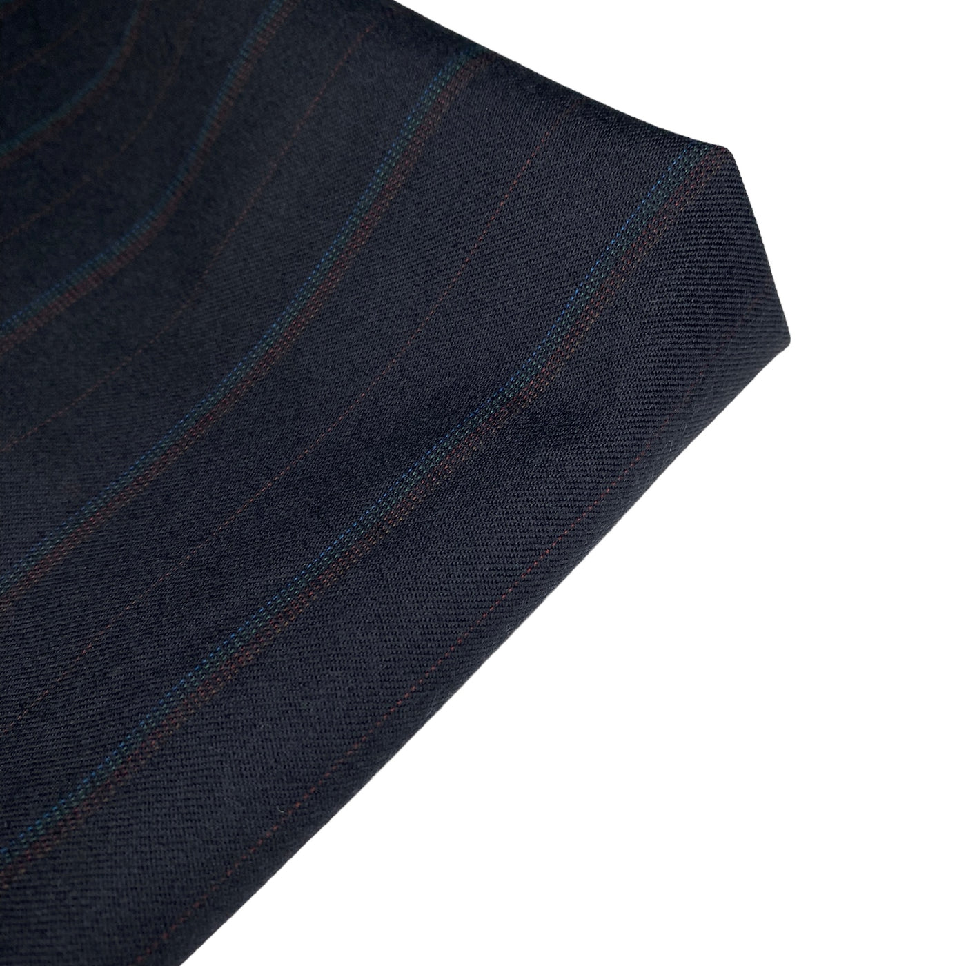 Wool Striped Suiting - Navy/Blue/Green/Red