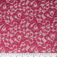Floral Corded Lace with Scalloped Edges - Pink