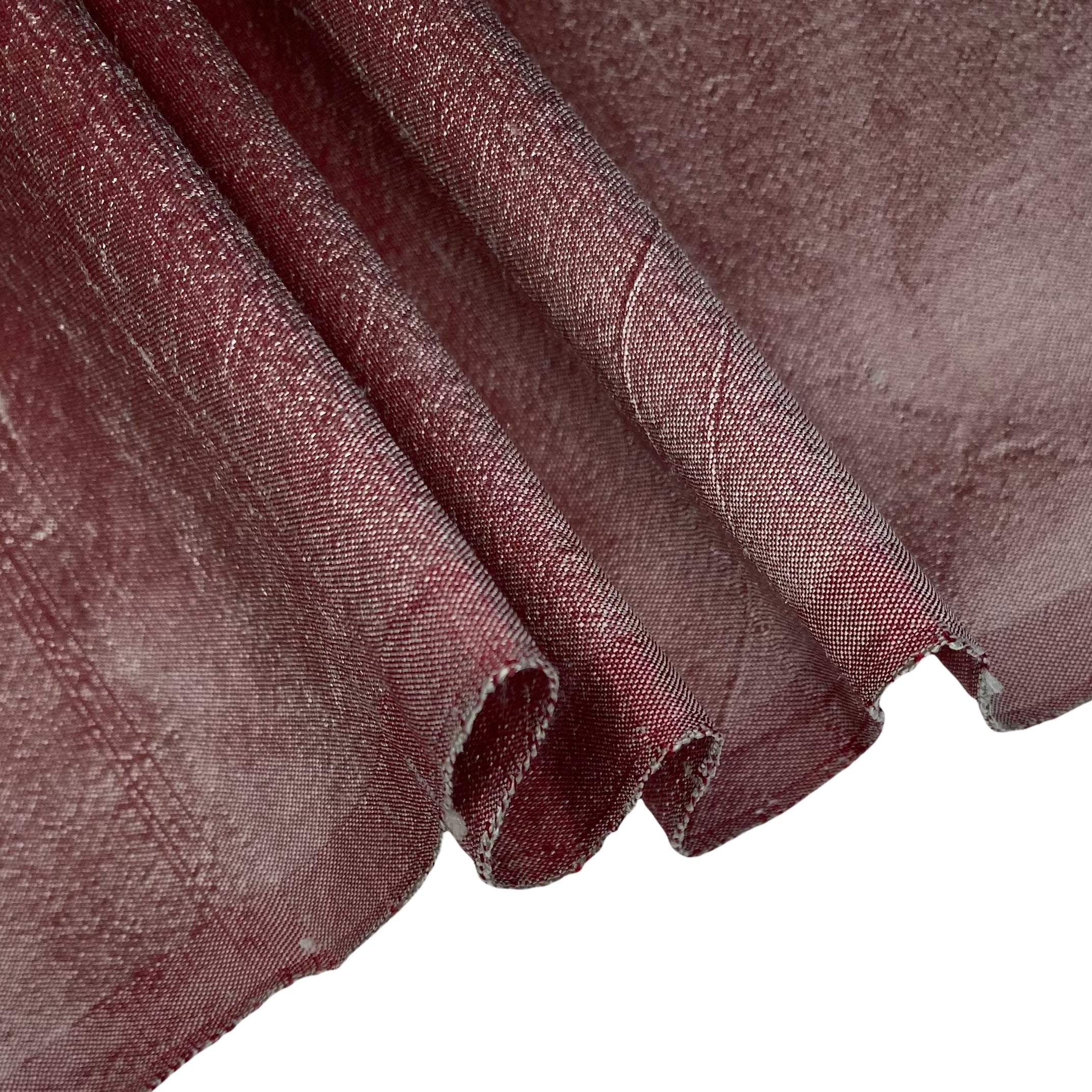 Shot Silk Dupioni - Blush/Red