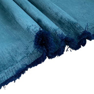 Velvet Upholstery - Designer Remnant - Blue