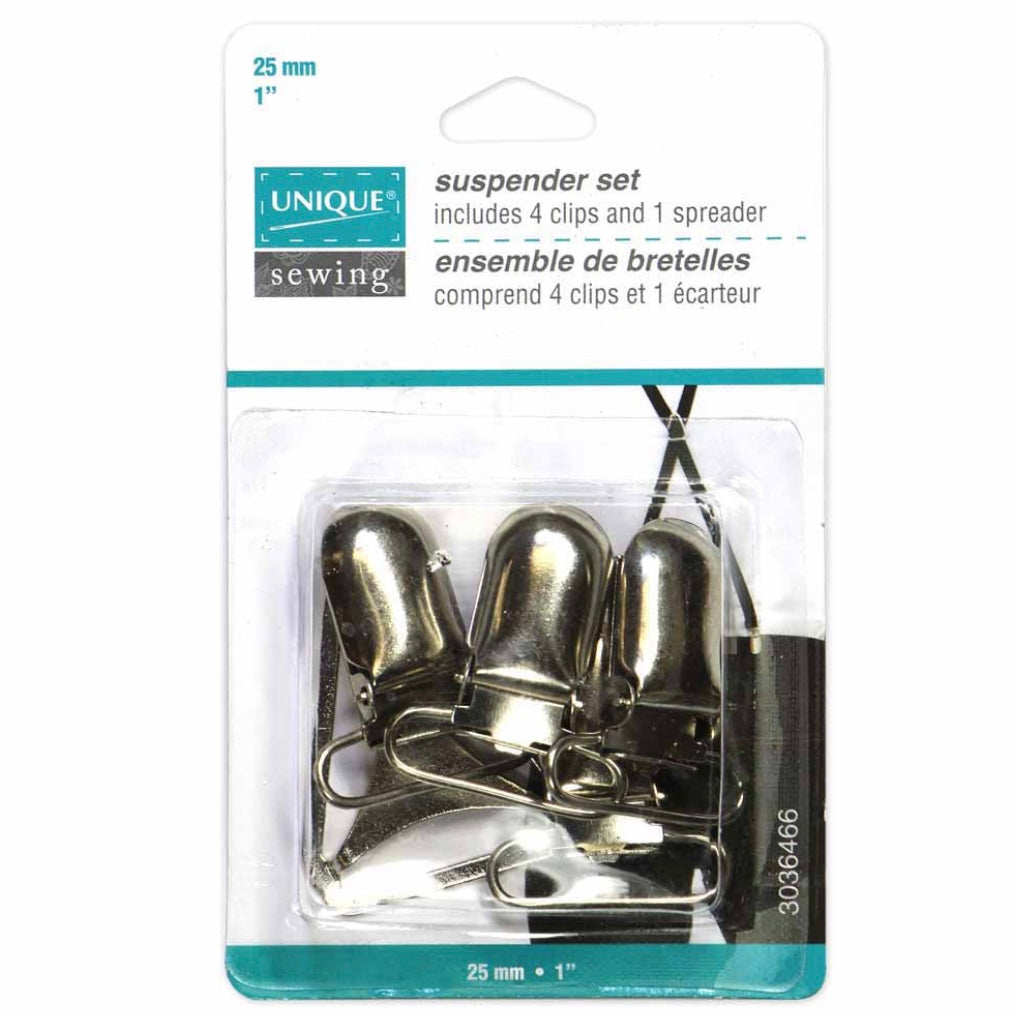 Suspender Set - 25mm (1”) - Gold - 5pcs