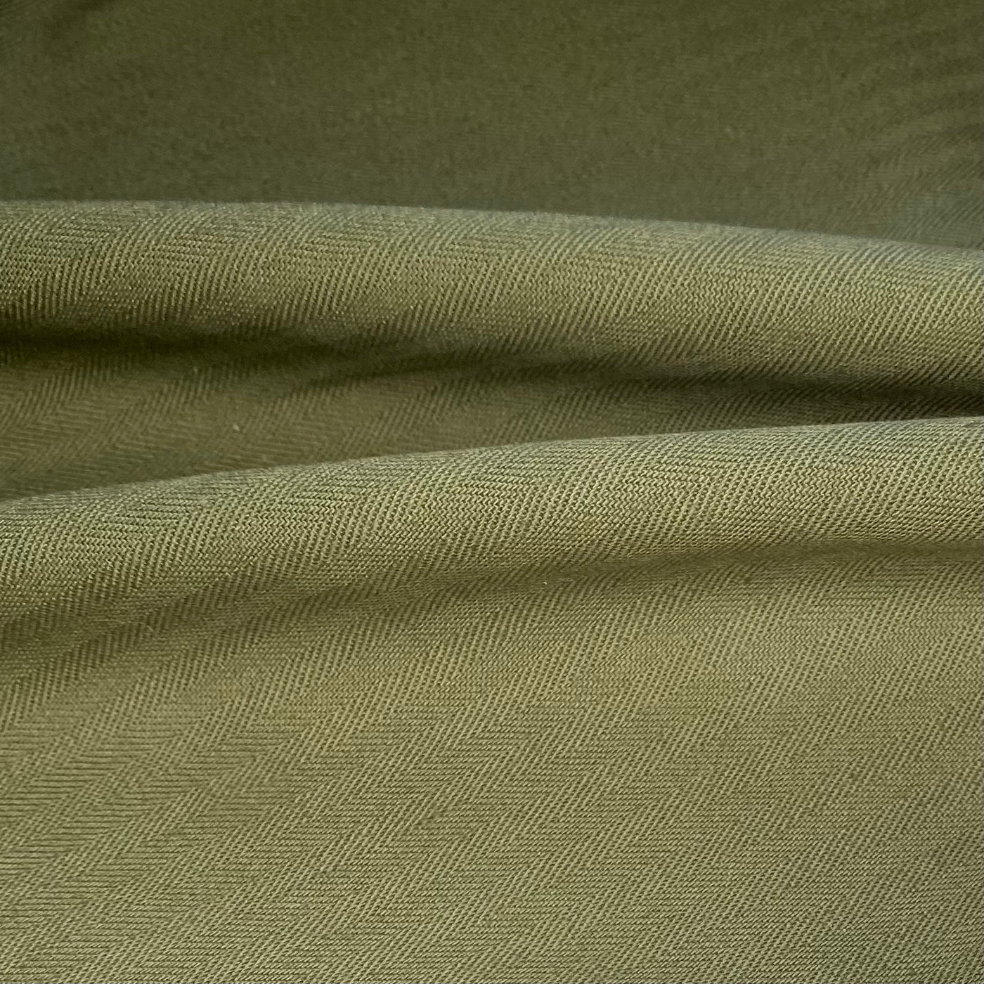 Coutil Cotton Canvas - 9oz - Olive - Remnant