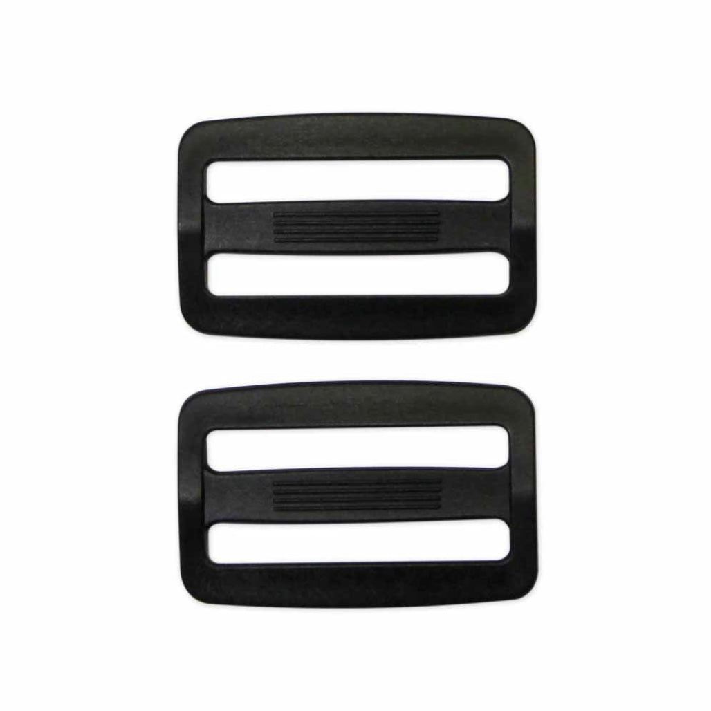 Plastic Strap Adjuster - 38mm (1 1/2″) - Black - 2 pcs