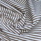 Striped Cotton - 44” - White/Brown