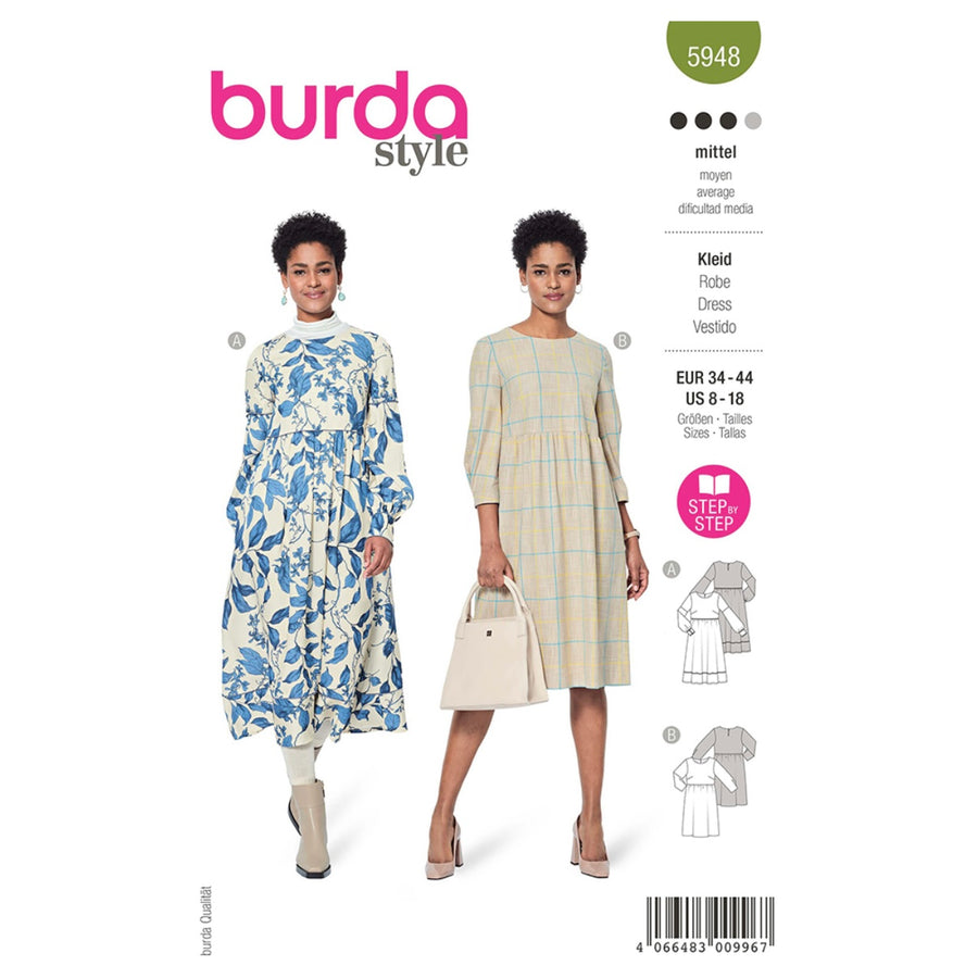 Dress Sewing Pattern - Burda Style 5948