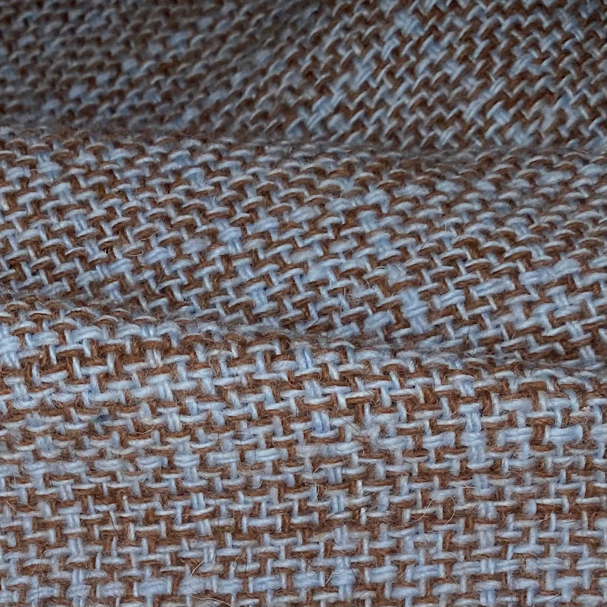 Italian Wool Boucle -  Blue/Brown