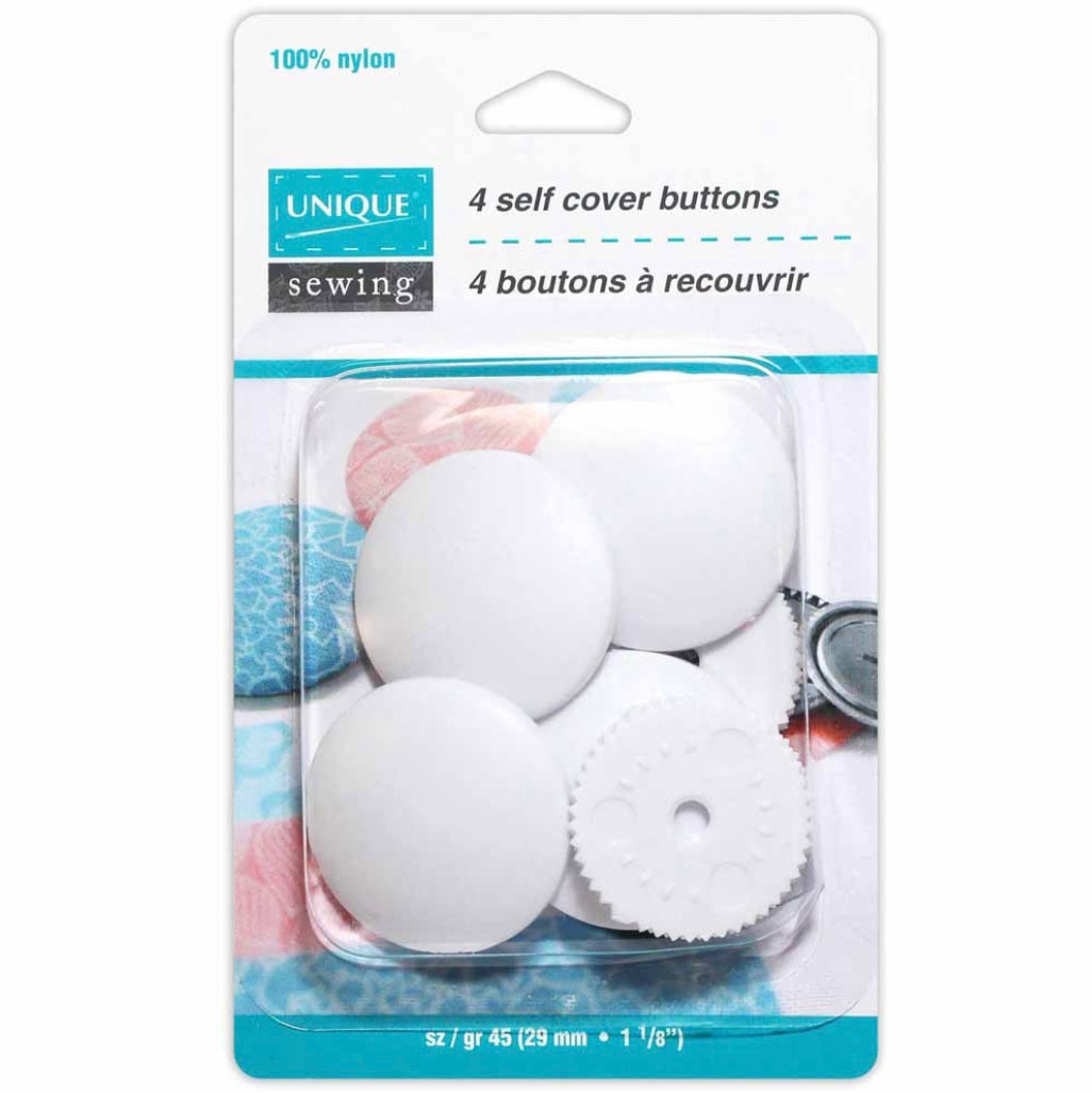 Buttons to Cover - Nylon - Size 36 - 22mm - 5 sets