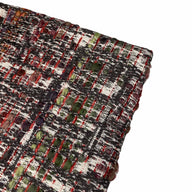 Boucle Upholstery Remnant - Rust/Green/Purple/Grey