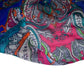Paisley Silk Chiffon - 54” - Blue/Pink