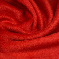 Mohair Wool Coating - Rusty Red